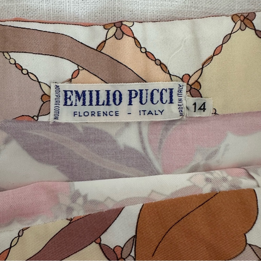 Vintage 60s Emilio Pucci Print Skirt 28" Waist - Picture 13 of 15